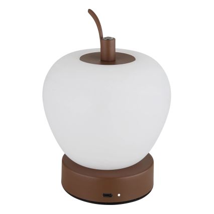 Globo - Candeeiro de mesa táctil LED com regulação LED/2W/3,7V 2700K/4000K/6500K 1200 mAh USB castanho