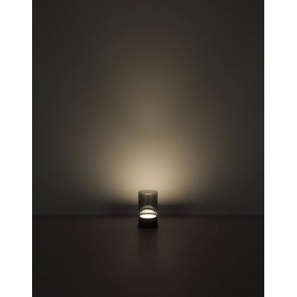 Globo - Candeeiro de mesa LED para exterior tátil e regulável LED/2W/3,7V 2700/4000/6500K 1200mAh IP44 cinzento