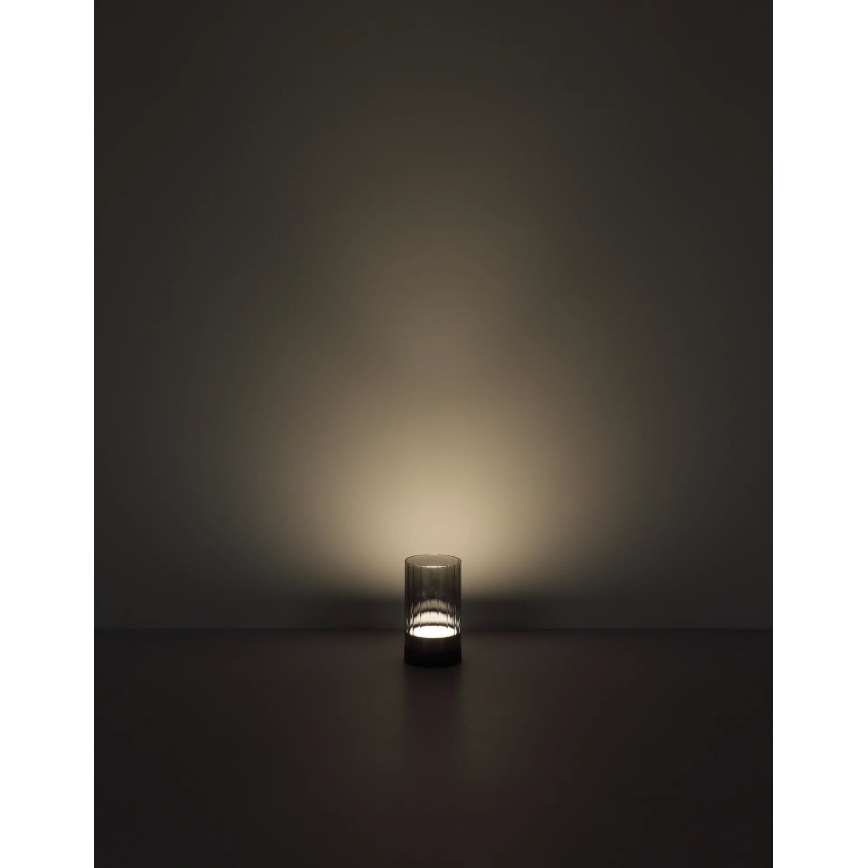 Globo - Candeeiro de mesa LED para exterior tátil e regulável LED/2W/3,7V 2700/4000/6500K 1200mAh IP44 cinzento