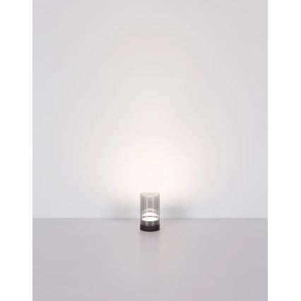 Globo - Candeeiro de mesa LED para exterior tátil e regulável LED/2W/3,7V 2700/4000/6500K 1200mAh IP44 cinzento