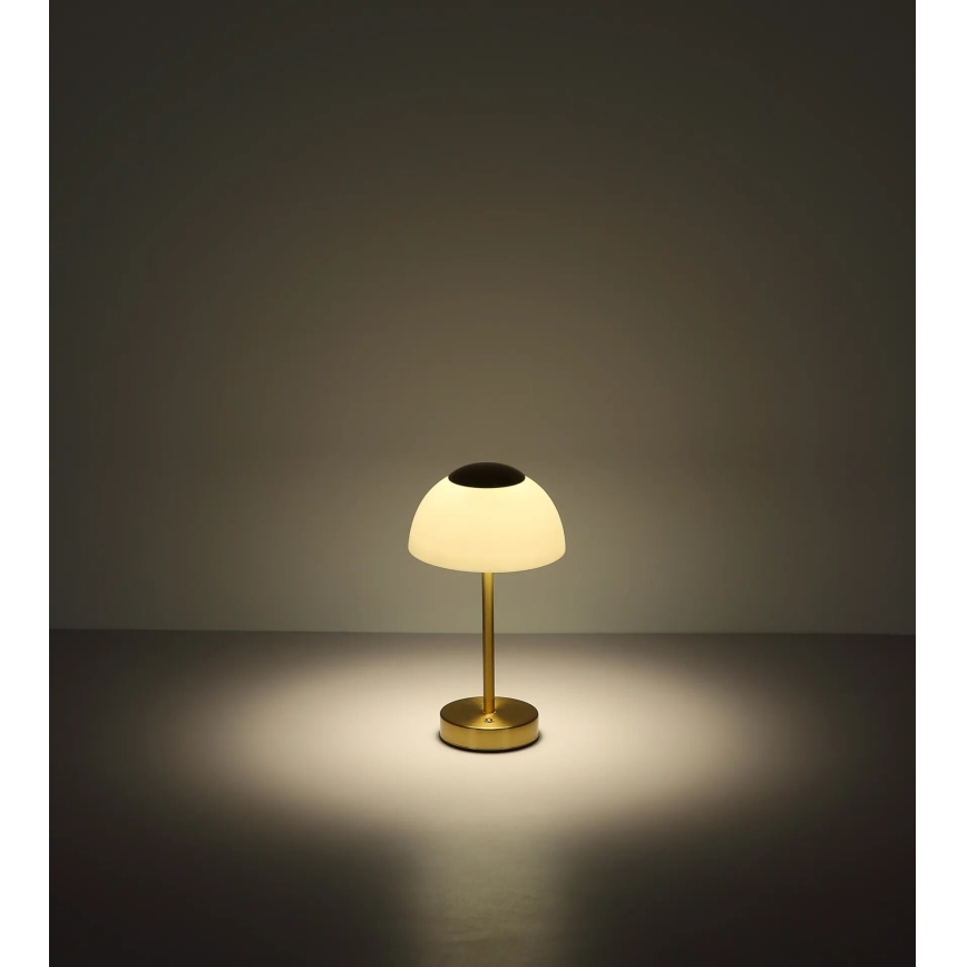 Globo - Candeeiro de mesa LED com regulação LED/2,5W/5V 1800mAh 2700K/4000K/6500K latão