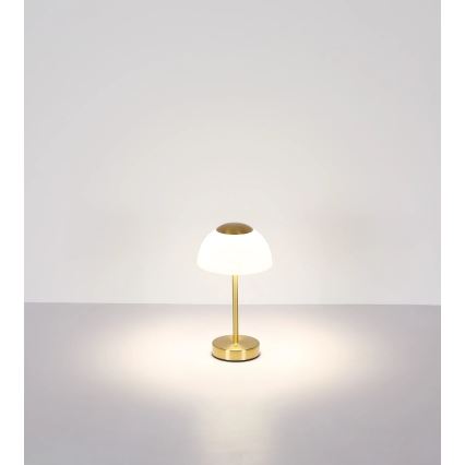 Globo - Candeeiro de mesa LED com regulação LED/2,5W/5V 1800mAh 2700K/4000K/6500K latão