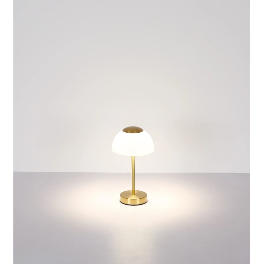Globo - Candeeiro de mesa LED com regulação LED/2,5W/5V 1800mAh 2700K/4000K/6500K latão