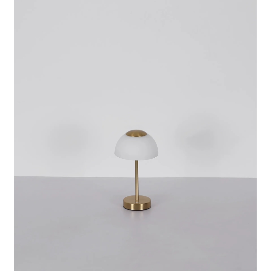 Globo - Candeeiro de mesa LED com regulação LED/2,5W/5V 1800mAh 2700K/4000K/6500K latão