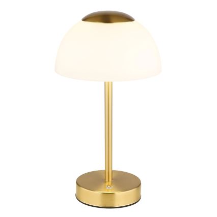 Globo - Candeeiro de mesa LED com regulação LED/2,5W/5V 1800mAh 2700K/4000K/6500K latão
