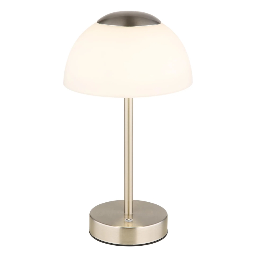 Globo - Candeeiro de mesa LED com regulação LED/2,5W/5V 1800mAh 2700K/4000K/6500K cromado mate