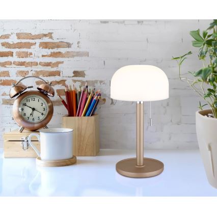 Globo - Candeeiro de mesa LED/1,5W/3,7V 3000/4200/6000K 1800mAh castanho