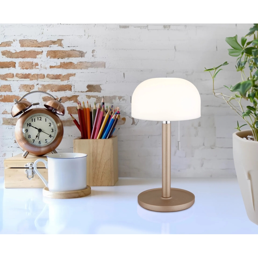 Globo - Candeeiro de mesa LED/1,5W/3,7V 3000/4200/6000K 1800mAh castanho