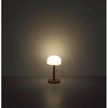Globo - Candeeiro de mesa LED/1,5W/3,7V 3000/4200/6000K 1800mAh castanho
