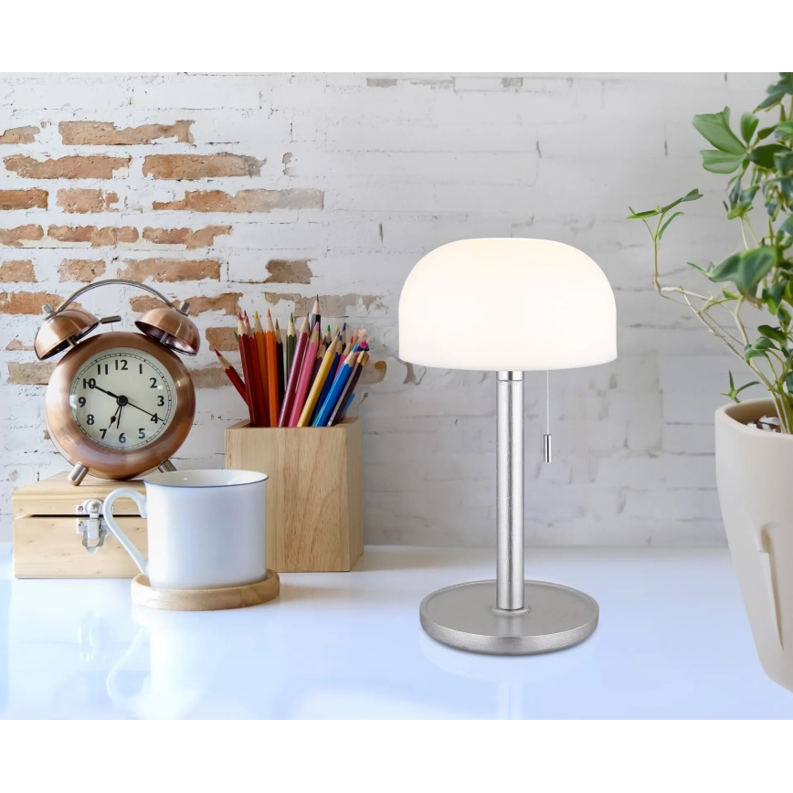 Globo - Candeeiro de mesa LED/1,5W/3,7V 3000/4200/6000K 1800mAh prateado