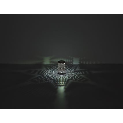Globo - Candeeiro de mesa tátil LED RGB LED/1W/5V 500 mAh castanho
