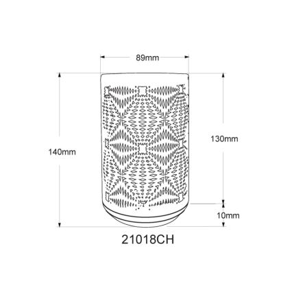 Globo - Candeeiro de mesa tátil LED RGB LED/1W/5V 500 mAh castanho