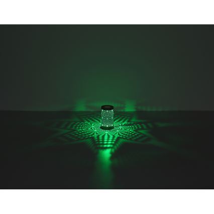 Globo - Lâmpada de mesa recarregável LED RGB com toque LED/1W/5V 500 mAh castanha