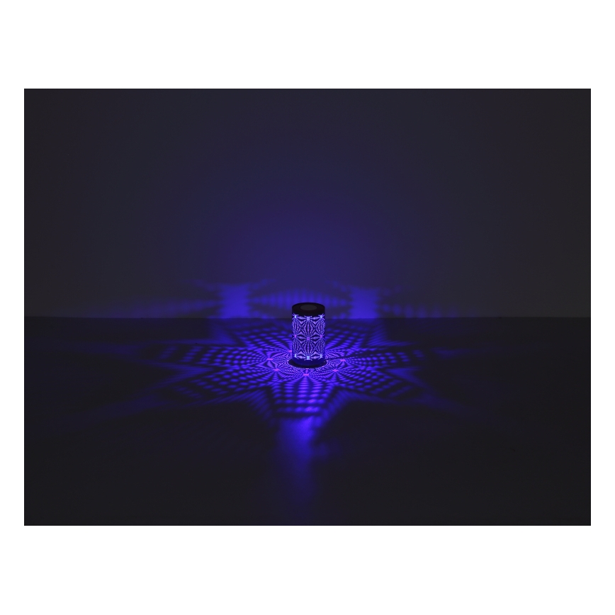 Globo - Lâmpada de mesa recarregável LED RGB com toque LED/1W/5V 500 mAh castanha