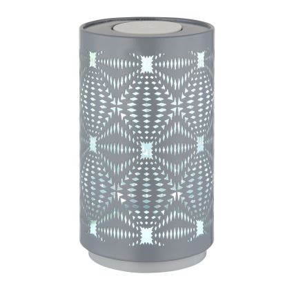 Globo - Lâmpada de mesa recarregável LED RGB com toque LED/1W/5V 500 mAh cinza