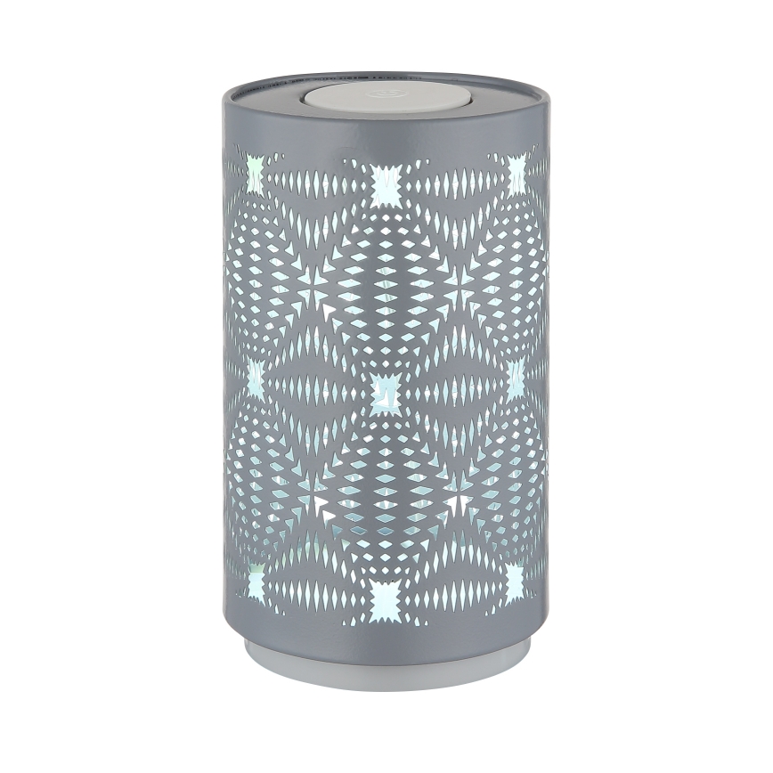Globo - Lâmpada de mesa recarregável LED RGB com toque LED/1W/5V 500 mAh cinza