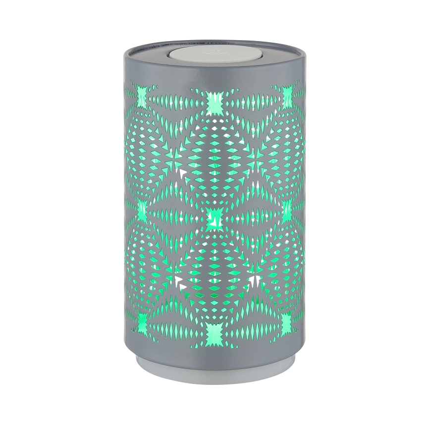 Globo - Lâmpada de mesa recarregável LED RGB com toque LED/1W/5V 500 mAh cinza