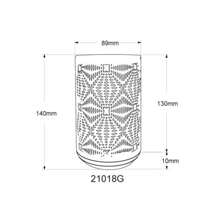 Globo - Lâmpada de mesa recarregável LED RGB com toque LED/1W/5V 500 mAh cinza