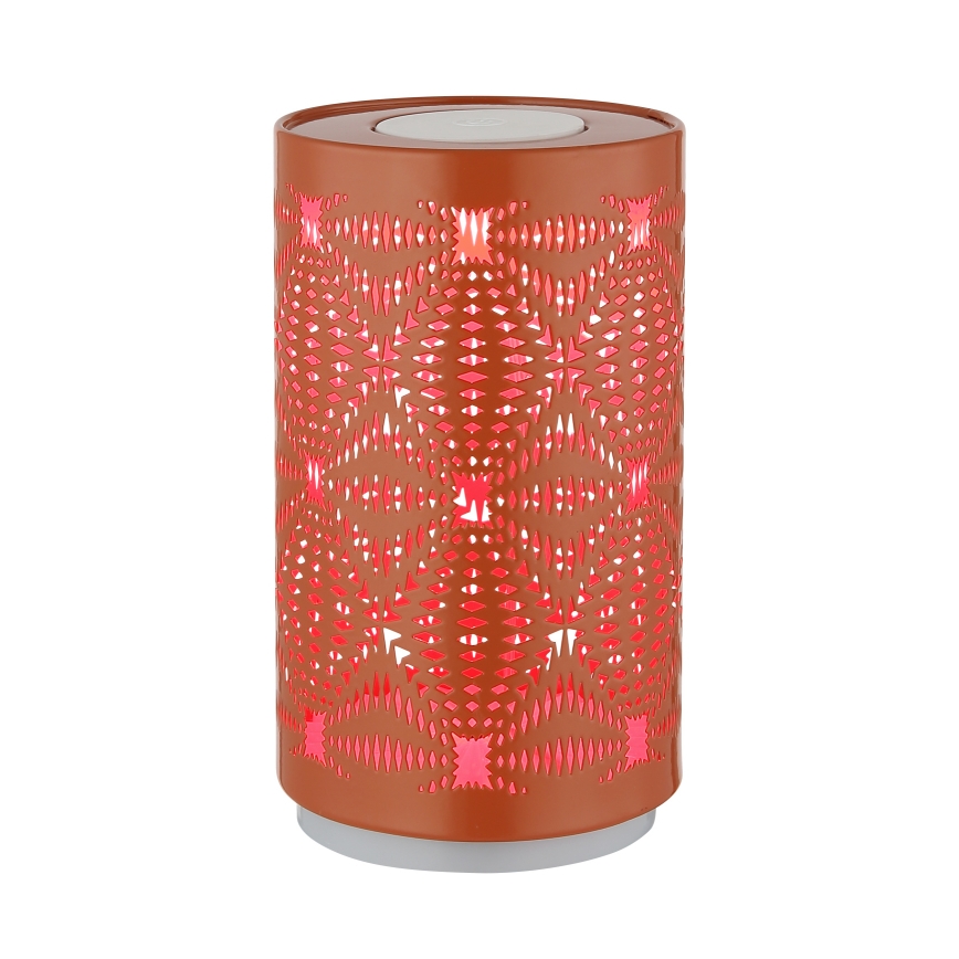 Globo - Lâmpada de mesa recarregável LED RGB tátil LED/1W/5V 500 mAh cobre