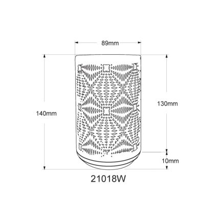 Globo - Lâmpada de mesa recarregável LED RGB com toque LED/1W/5V 500 mAh branca