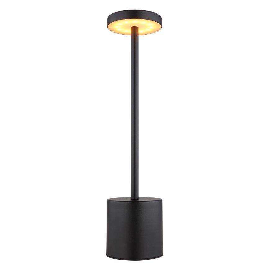 Globo - Candeeiro de mesa táctil LED com regulação LED/1,2W/3,7V 2000K/3500K/7000K 1200 mAh USB preto