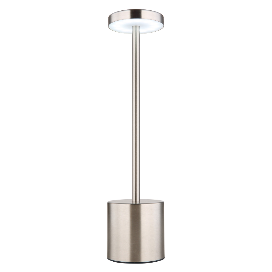 Globo - Candeeiro de mesa táctil LED com regulação LED/1,2W/3,7V 2000K/3500K/7000K 1200 mAh USB cromado mate