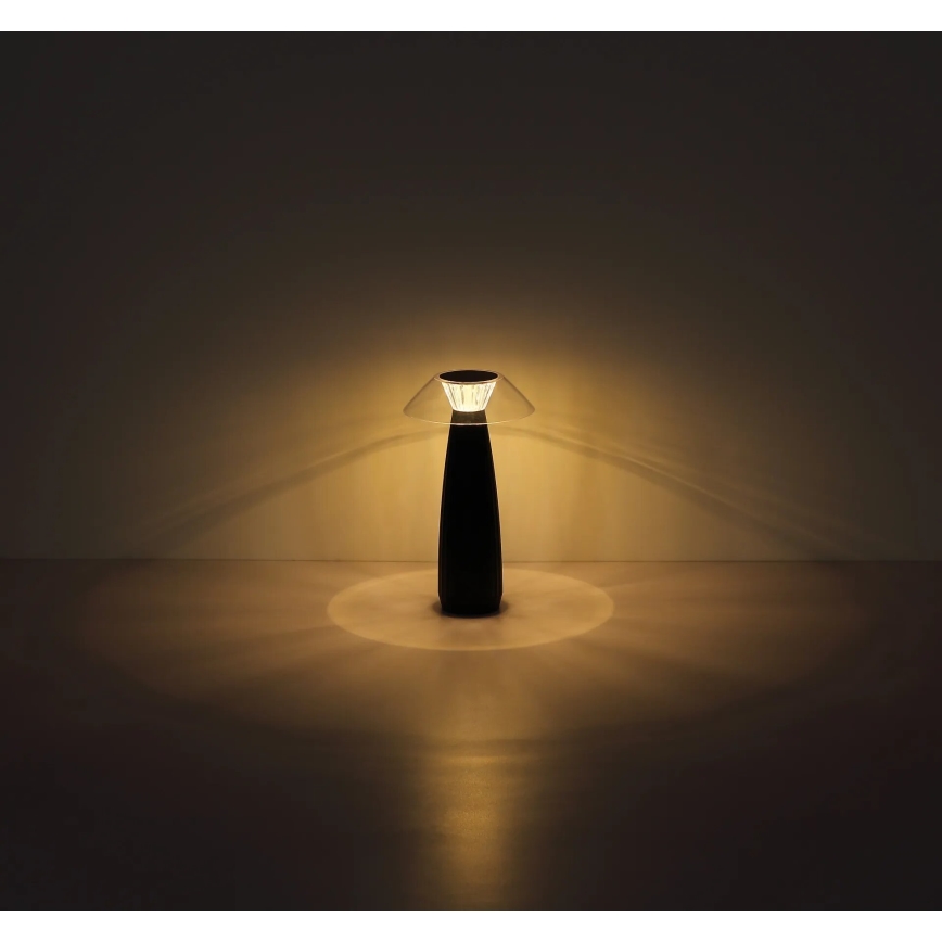 Globo 21021B - Candeeiro de mesa tátil LED com regulação LED/1W/3,7V 3000K preto