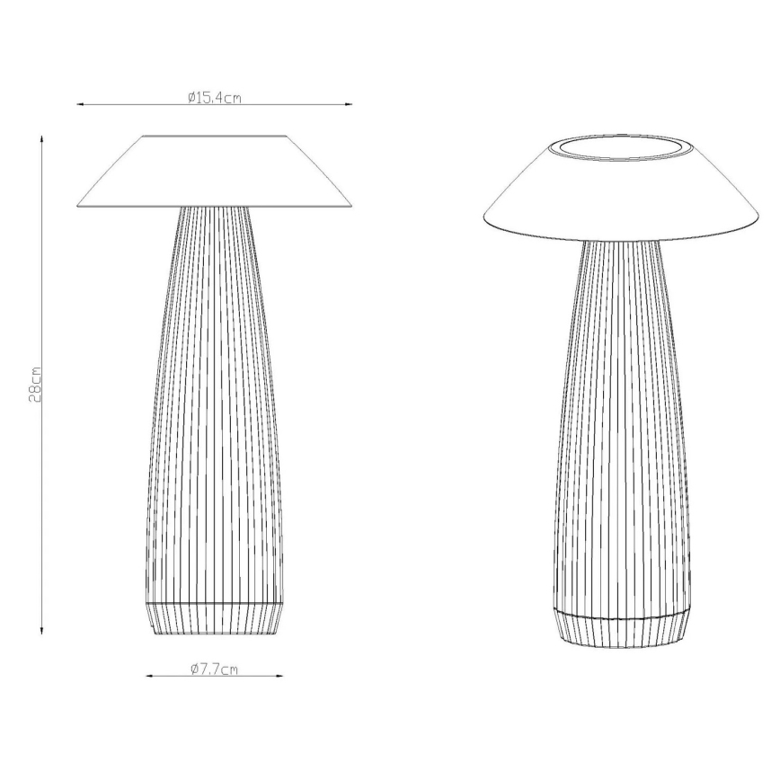 Globo 21021W - Candeeiro de mesa tátil LED com regulação  LED/1W/3,7V 3000K branco