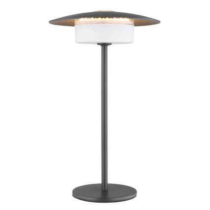 Globo - Candeeiro de mesa tátil LED para exterior LED/3W/3,7V 1800/2700/3000K IP44 1800 mAh cinzento