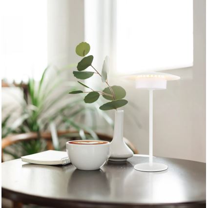 Globo - Candeeiro de mesa tátil LED para exterior LED/3W/3,7V 1800/2700/3000K IP44 1800 mAh branco