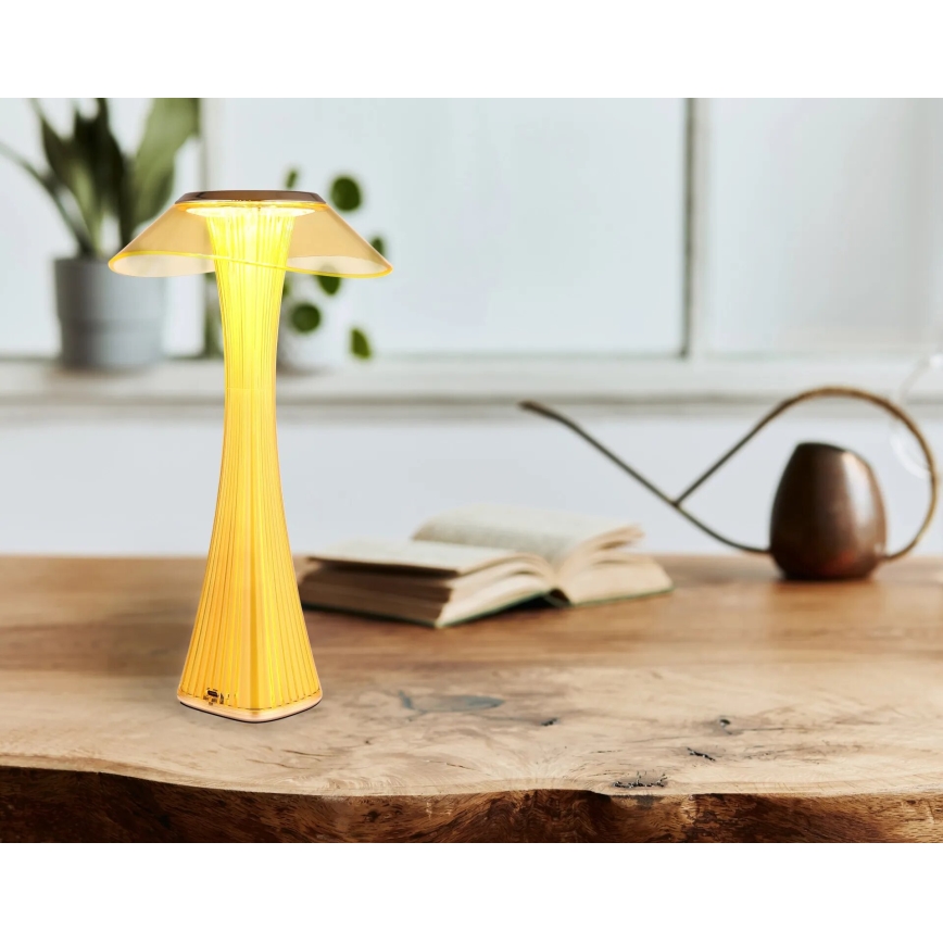 Globo - Candeeiro de mesa LED com regulação LED/2,5W/3,7V 1200mAh 2700K/4500K/6500K dourado