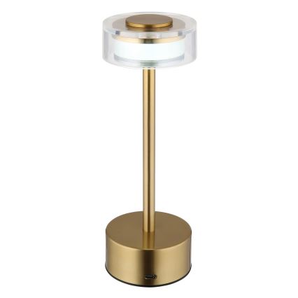 Globo - Candeeiro de mesa tátil LED com regulação LED/2,5W/3,7V 2700/4000/6500K 1800mAh latão