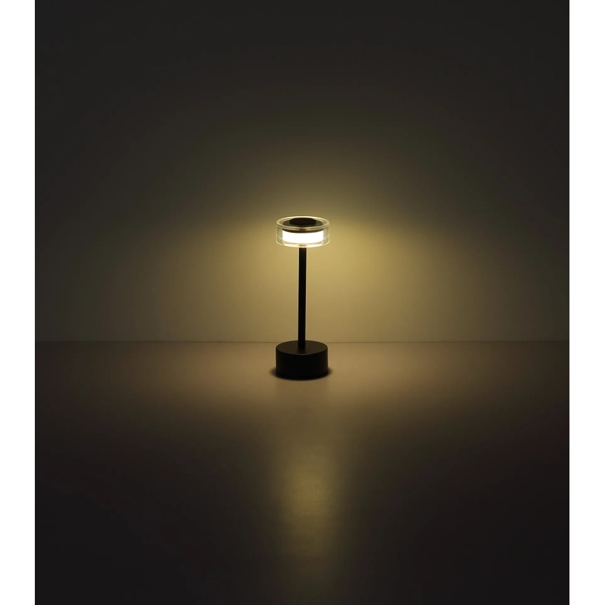 Globo - Candeeiro de mesa tátil LED com regulação LED/2,5W/3,7V 2700/4000/6500K 1800mAh preto