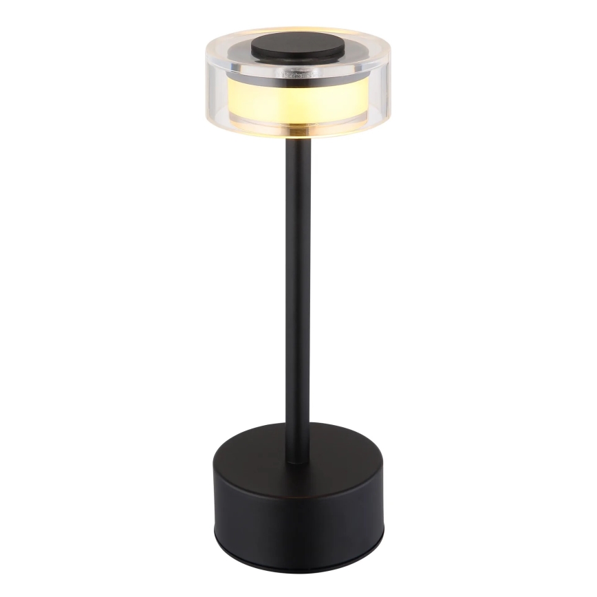 Globo - Candeeiro de mesa tátil LED com regulação LED/2,5W/3,7V 2700/4000/6500K 1800mAh preto