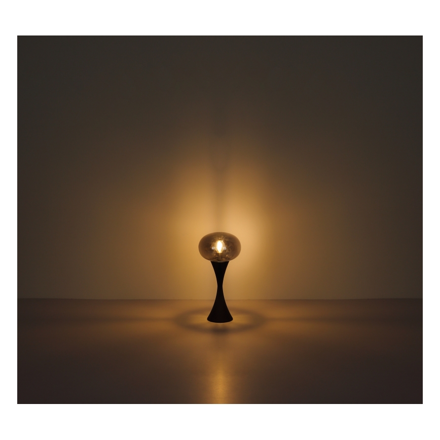 Globo - Candeeiro de mesa 1xE14/25W/230V preto