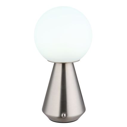 Globo - Lâmpada de mesa exterior tátil LED regulável LED/1,5W/5V 3000/4500/6500K 1800 mAh IP41 cromo fosco