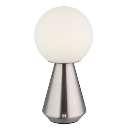 Globo - Lâmpada de mesa exterior tátil LED regulável LED/1,5W/5V 3000/4500/6500K 1800 mAh IP41 cromo fosco