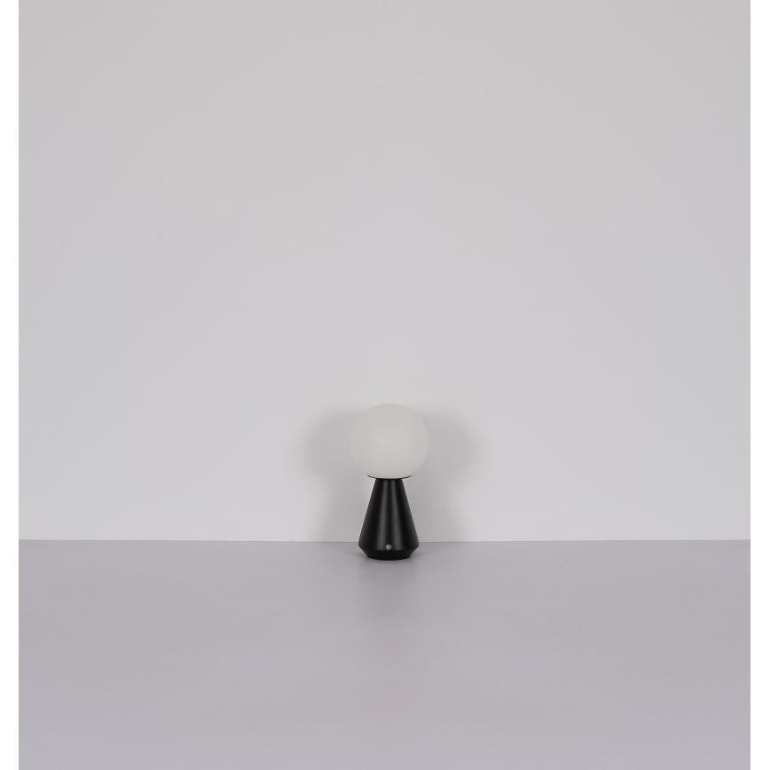 Globo - Lâmpada de mesa exterior tátil LED regulável LED/1,5W/5V 3000/4500/6500K 1800 mAh IP41 preta