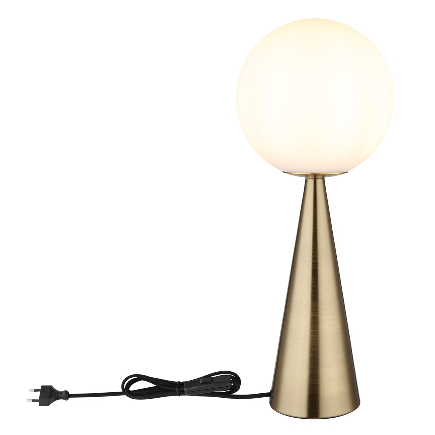 Globo - Candeeiro de mesa 1xE27/40W/230V latão