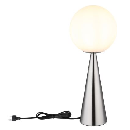 Globo - Candeeiro de mesa 1xE27/40W/230V cromado mate