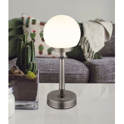 Globo - Candeeiro de mesa LED tátil com regulação LED/2,5W/5V 1800mAh 2700/4000/6500K antracite