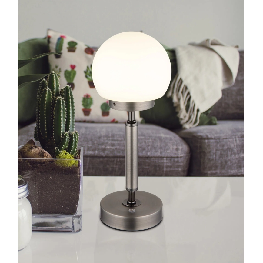 Globo - Candeeiro de mesa LED tátil com regulação LED/2,5W/5V 1800mAh 2700/4000/6500K antracite