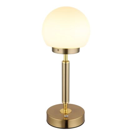 Globo - Candeeiro de mesa LED tátil com regulação LED/2,5W/5V 1800mAh 2700/4000/6500K latão