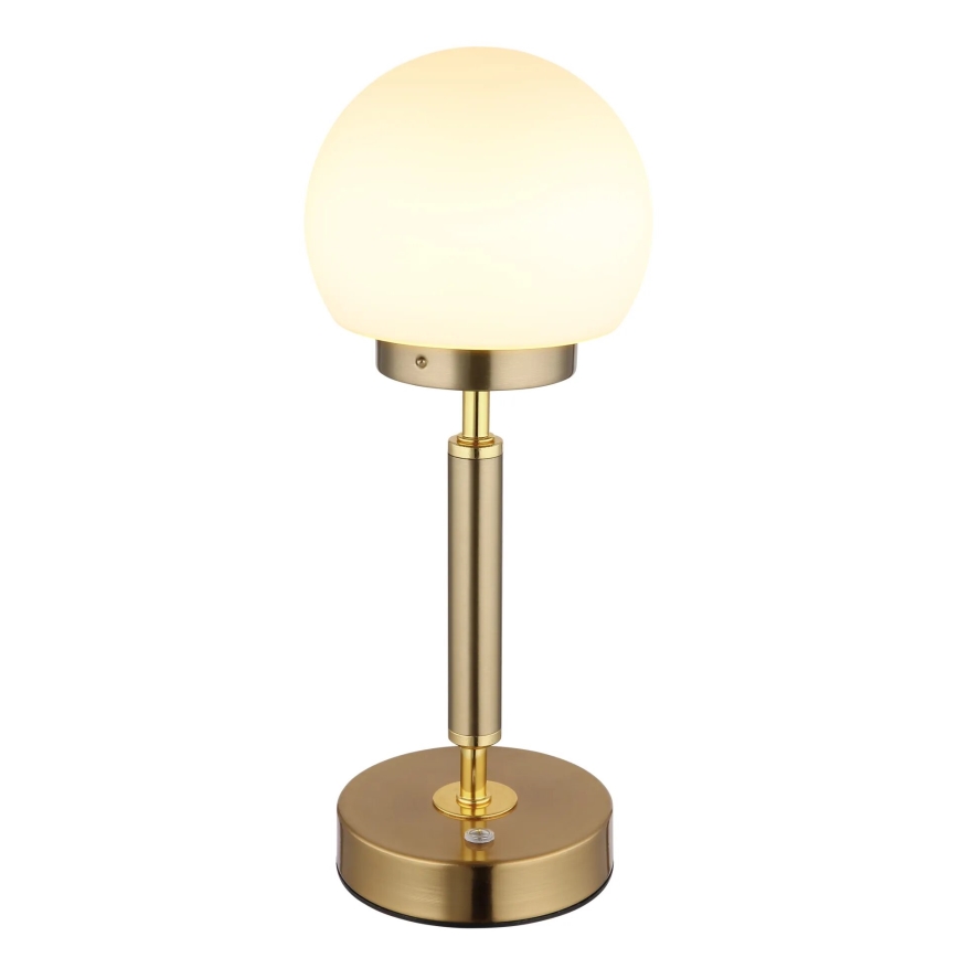 Globo - Candeeiro de mesa LED tátil com regulação LED/2,5W/5V 1800mAh 2700/4000/6500K latão