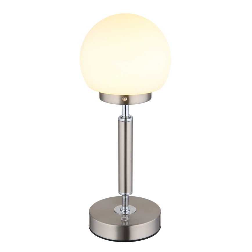 Globo - Candeeiro de mesa LED tátil com regulação LED/2,5W/5V 1800mAh 2700/4000/6500K cromado mate