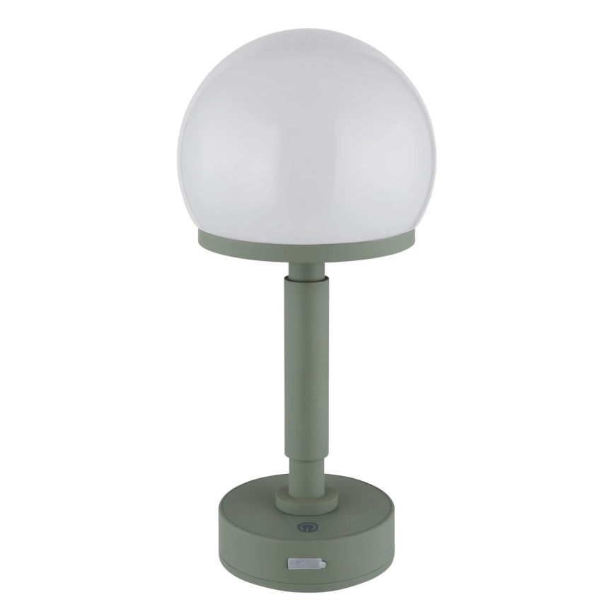 Globo - Candeeiro de mesa tátil LED com regulação LED/2,5W/5V 1800mAh 2800K verde