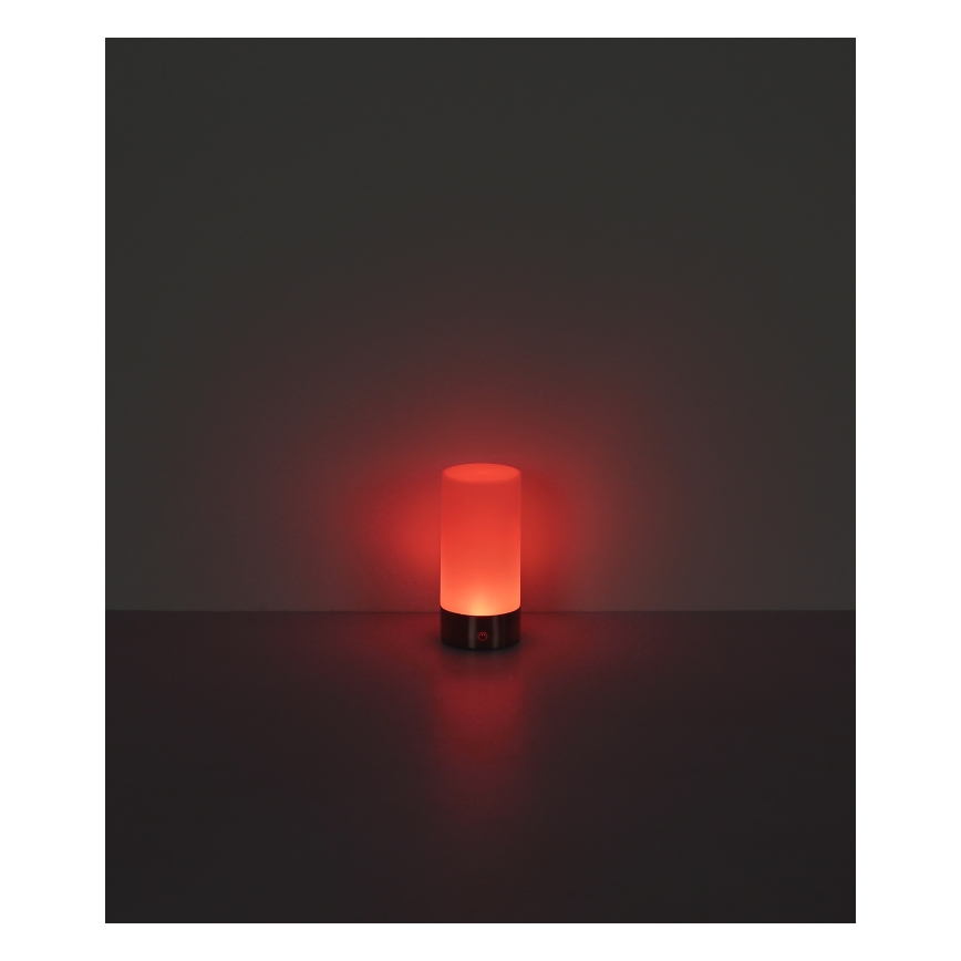 Globo - Candeeiro de mesa de exterior tátil LED RGBW regulável LED/1,8W/5V 1500 mAh IP44 cromado mate