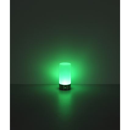 Globo - Candeeiro de mesa de exterior tátil LED RGBW regulável LED/1,8W/5V 1500 mAh IP44 cromado mate