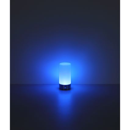 Globo - Candeeiro de mesa de exterior tátil LED RGBW regulável LED/1,8W/5V 1500 mAh IP44 cromado mate