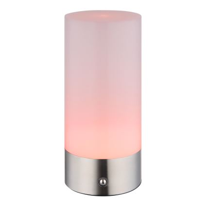 Globo - Candeeiro de mesa de exterior tátil LED RGBW regulável LED/1,8W/5V 1500 mAh IP44 cromado mate